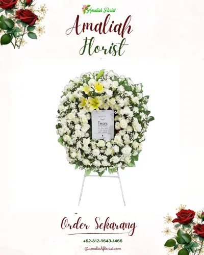 Krans Bunga Duka Cita di Kramat Jati